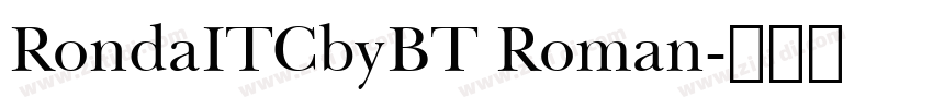RondaITCbyBT Roman字体转换